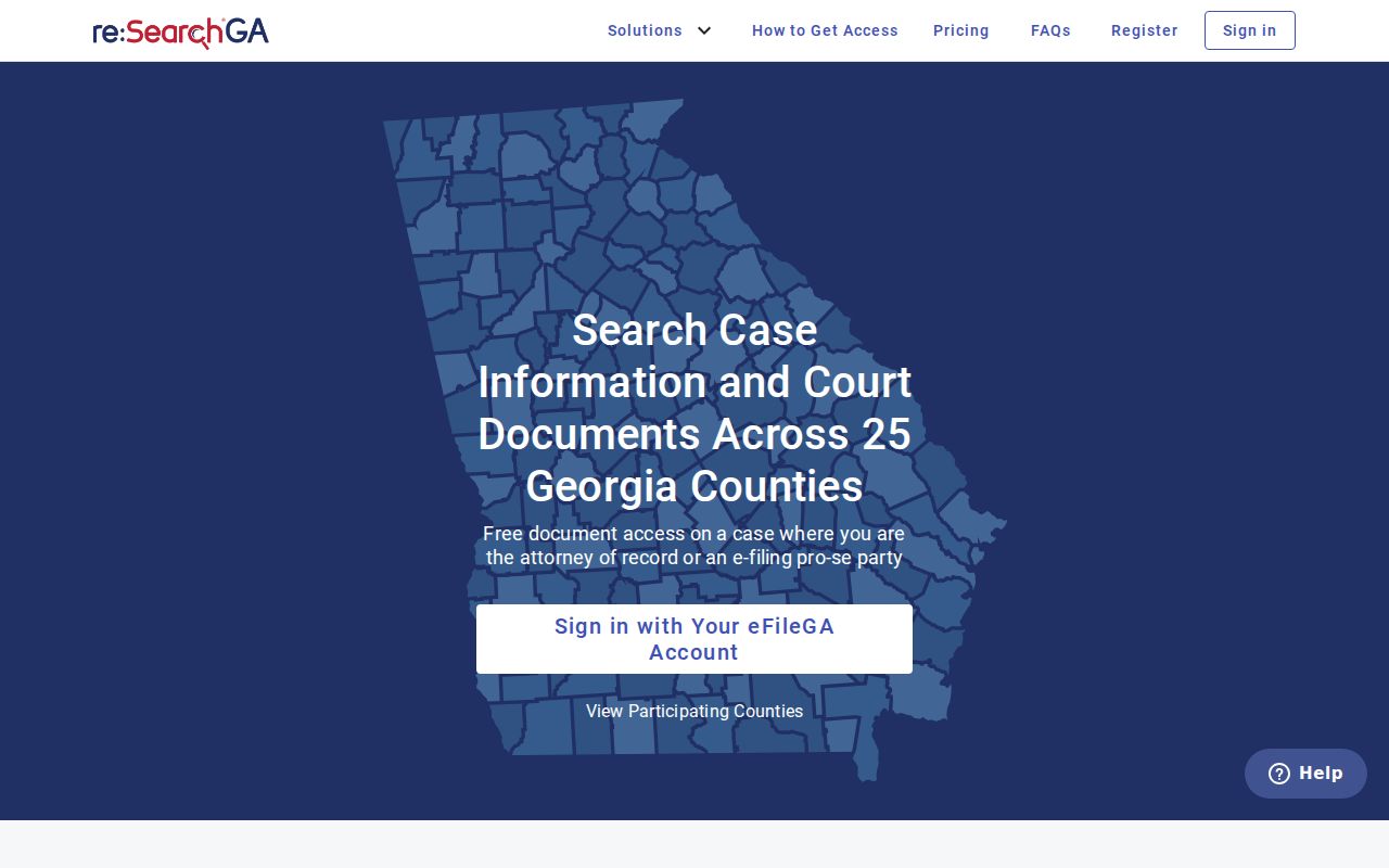 Clayton County case lookup Tyler re SearchGA provider route