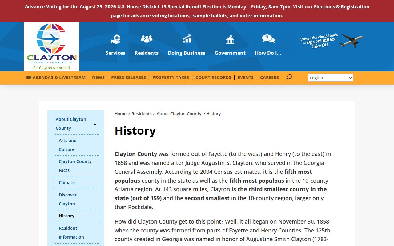 Clayton County court docket Jonesboro records center history