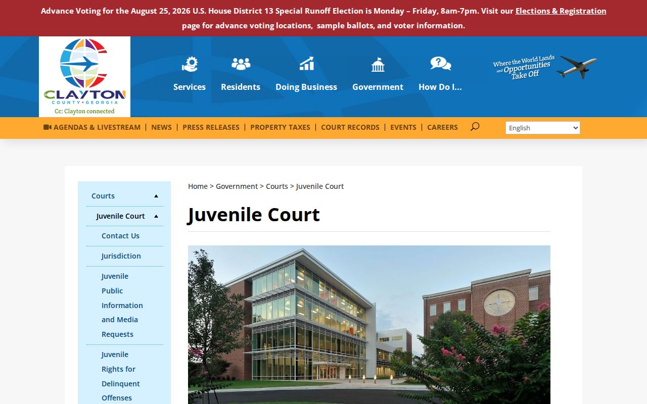 Clayton County court docket Juvenile Court access context