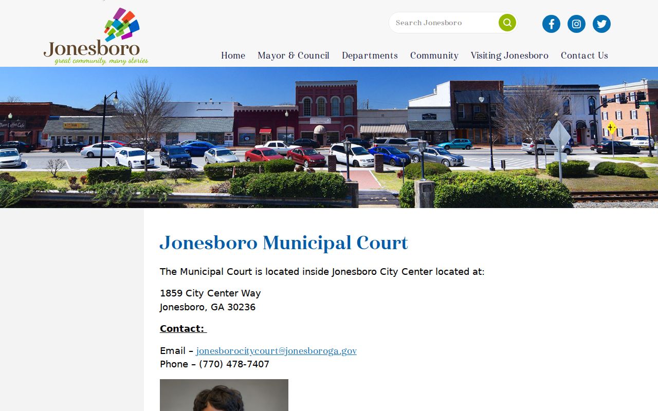 Jonesboro Municipal Court City Center location, contacts, and payment rules