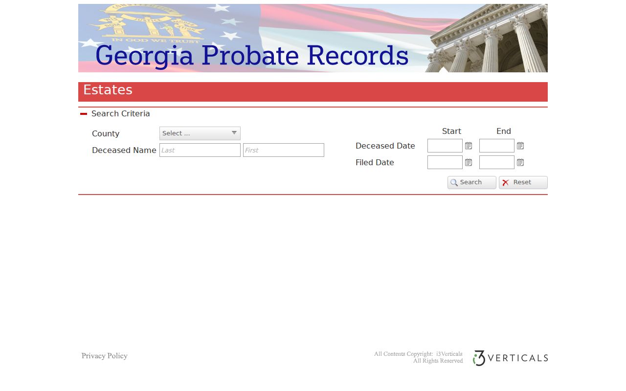 Georgia Probate Records estate search, a county probate fallback separate from Lovejoy Municipal Court